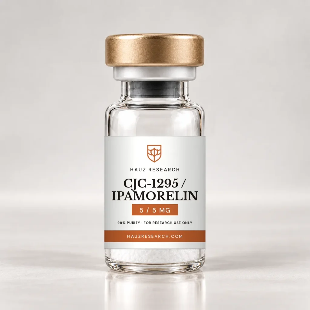 CJC-1295 / Ipamorelin (no DAC) research compound vial